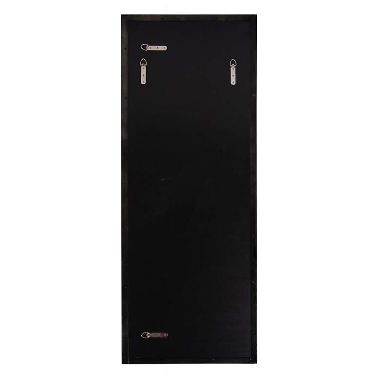 Image 6 Howard Elliott Black Recatngular 18"x48" Van Buren Dressing Mirro more views