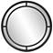Howard Elliott Black Round 36"Windsor Wall Mirror