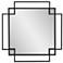 Howard Elliott Black Square 30.25"x30.25" Double Metal Framed Geo