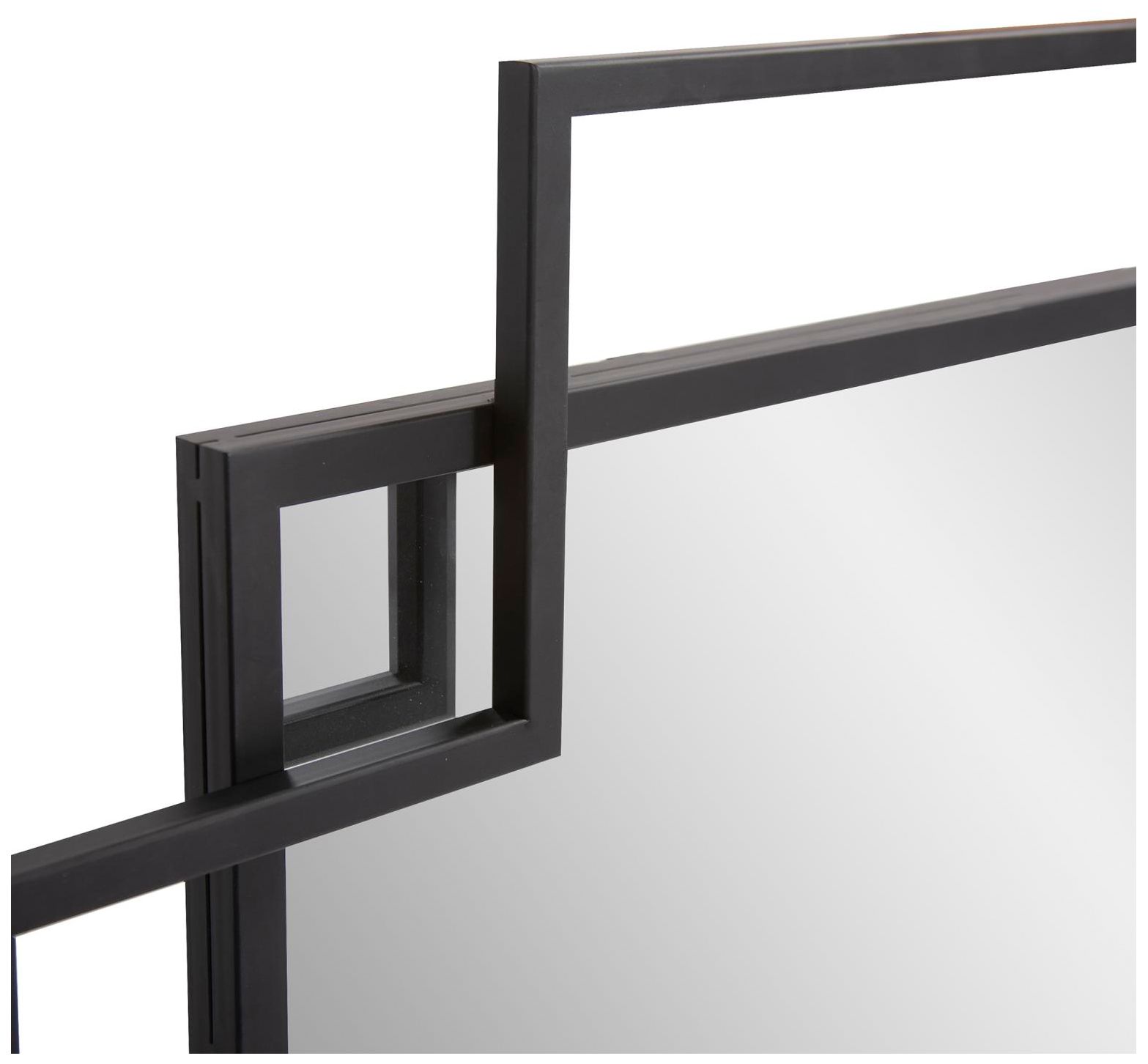 Image 6 Howard Elliott Black Square 30.25"x30.25" Double Metal Framed Geo more views