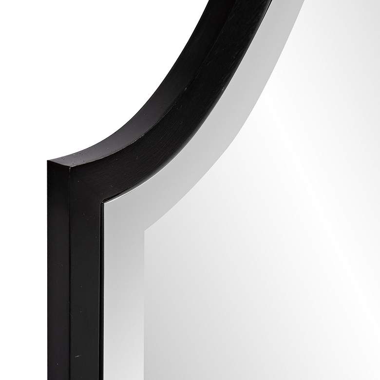 Image 4 Howard Elliott Bosworth Brushed Black 16"x27" Shield Mirror more views
