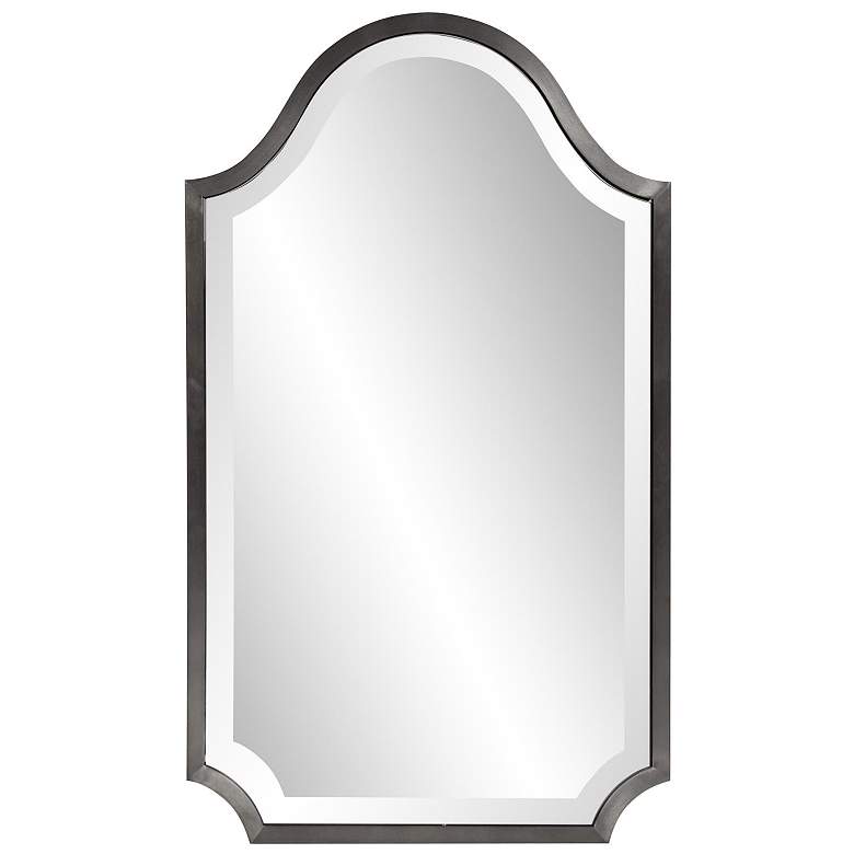Image 1 Howard Elliott Bosworth Brushed Titanium 16"x27" Shield Mirror
