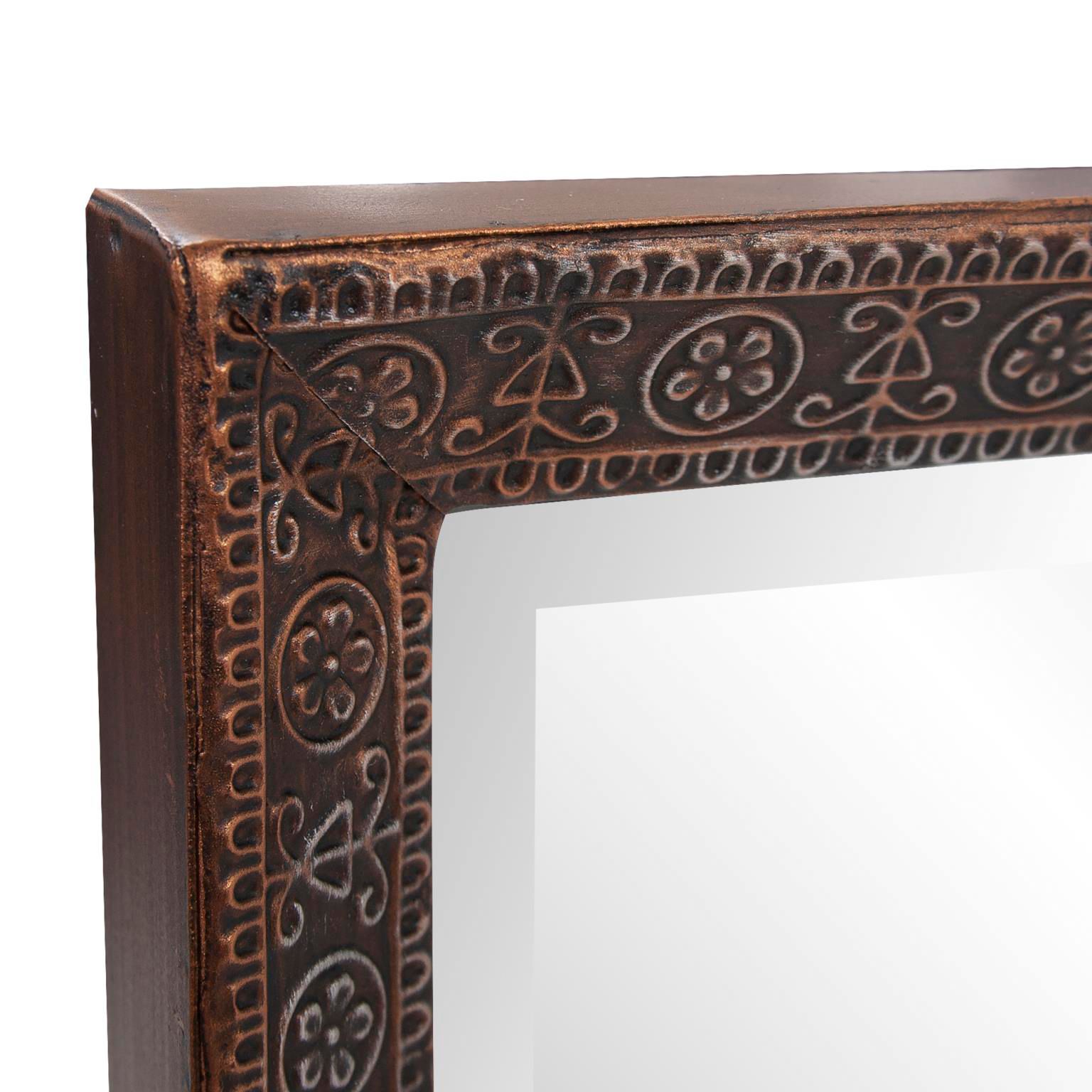 Howard Elliott Bronze Rectangular 12"x36" Lancaster Dressing Mirr