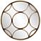 Howard Elliott Bronze Round 32" Carlisle Mirror with Circular Design