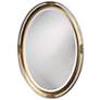 1_Howard Elliott Cameo-Esque 22" x 32" White Gold Oval Wall Mirror