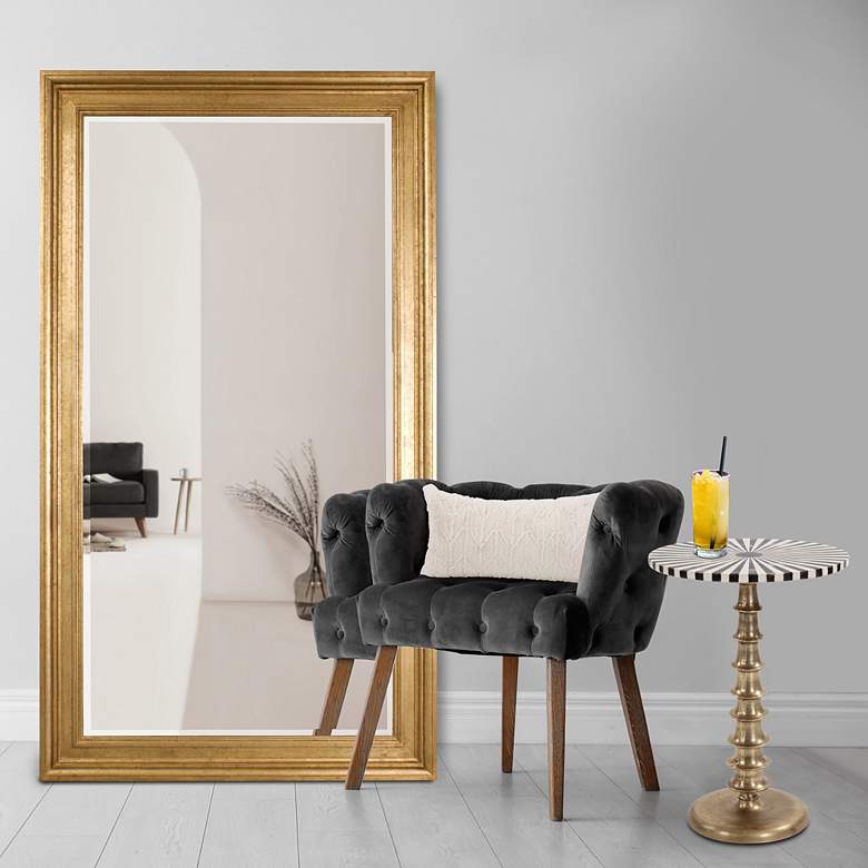 Image 1 Howard Elliott Chandler Country Gold 46" x 82" Floor Mirror