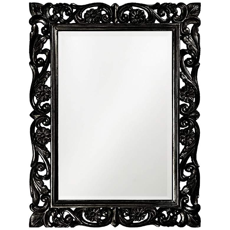 Image 1 Howard Elliott Chateau Black 31 1/2 inch x 42 inch Wall Mirror