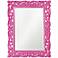 Howard Elliott Chateau Hot Pink 31 1/2"x42" Wall Mirror