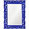 Howard Elliott Chateau Royal Blue 31 1/2" x 42" Wall Mirror