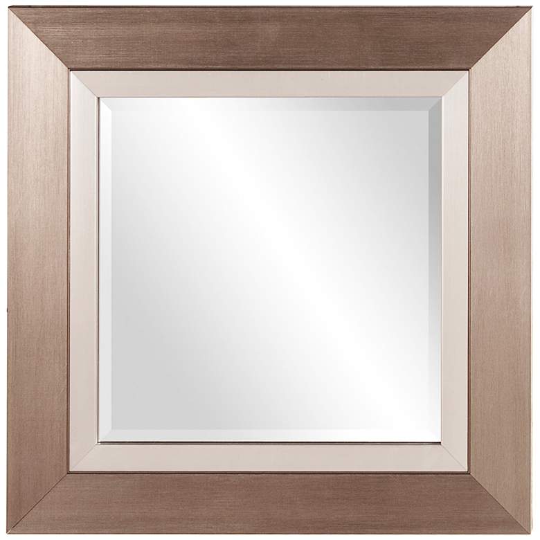 Image 1 Howard Elliott Chicago Brushed Silver 18 inch Square Wall Mirror