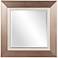 Howard Elliott Chicago Brushed Silver 18" Square Wall Mirror