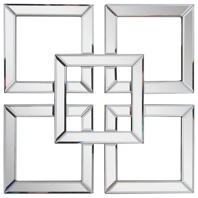 Image 1 Howard Elliott Clear Square 16"x16" Landia Wall Mirror