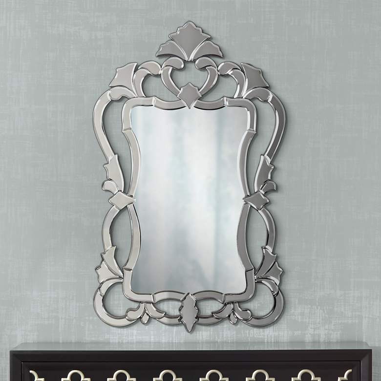 Image 1 Howard Elliott Contessa 26 inch x 43 inch Venetian Style Mirror