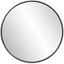 2_Howard Elliott Copenhagen 30" Brushed Black Round Wall Mirror