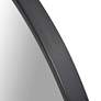 3_Howard Elliott Copenhagen 30" Brushed Black Round Wall Mirror more views