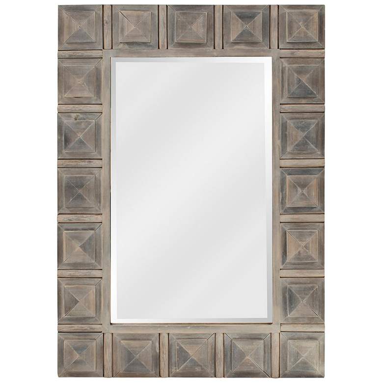 Image 1 Howard Elliott Dakota Rustic Gray 30" x 42" Wall Mirror