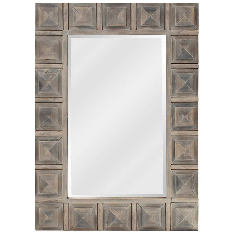 Image 1 Howard Elliott Dakota Rustic Gray 30 inch x 42 inch Wall Mirror