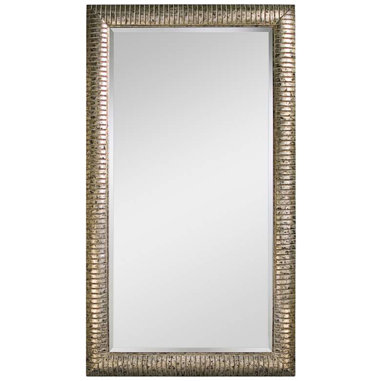Image 2 Howard Elliott Daniel 84" High Silver Leaf Floor Mirror