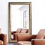 1_Howard Elliott Daniel 84" High Silver Leaf Floor Mirror