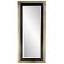 1_Howard Elliott Dawson Antique Silver 38" x 86" Floor Mirror