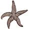 Howard Elliott Deep Pewter Large 19" High Starfish Wall Art