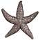 Howard Elliott Deep Pewter Small 12" Wide Starfish Wall Art