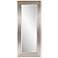 Howard Elliott Delano Silver Leaf 34" x 82" Floor Mirror