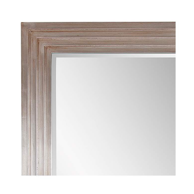 Image 3 Howard Elliott Delano Silver Leaf 34" x 82" Floor Mirror more views