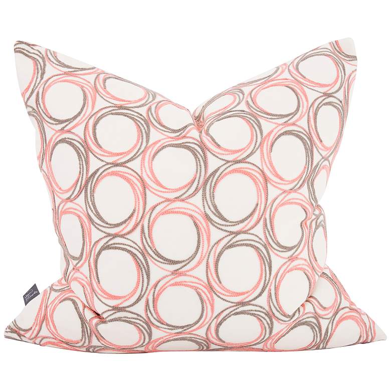 Image 2 Howard Elliott Demo Coral 24 inch Square Decorative Pillow