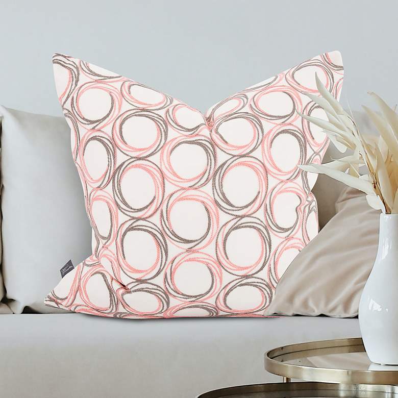 Image 1 Howard Elliott Demo Coral 24 inch Square Decorative Pillow