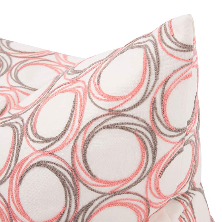 Image 4 Howard Elliott Demo Coral 24 inch Square Decorative Pillow more views