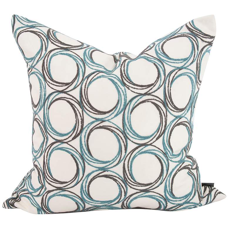 Image 2 Howard Elliott Demo Indigo 20" Square Decorative Pillow