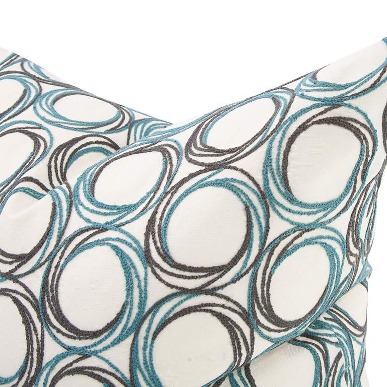 Image 4 Howard Elliott Demo Indigo 24" Square Decorative Pillow more views