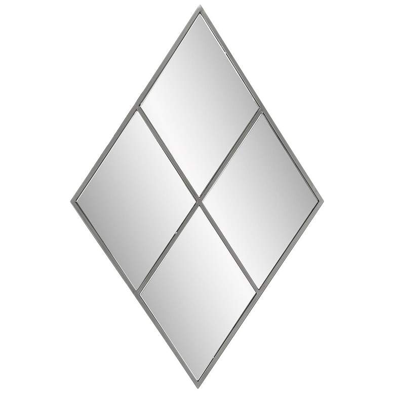 Image 1 Howard Elliott Diamond 23.5"x35.5" Mirror with Metal Windowpane F
