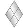 Howard Elliott Diamond 23.5"x35.5" Mirror with Metal Windowpane F
