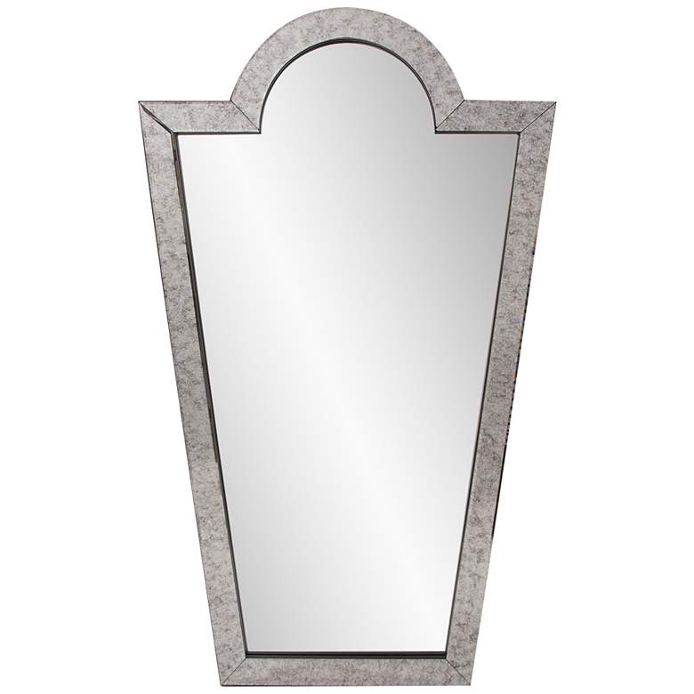 Image 2 Howard Elliott Domitia 44" High Smokey Gray Arch Top Wall Mirror