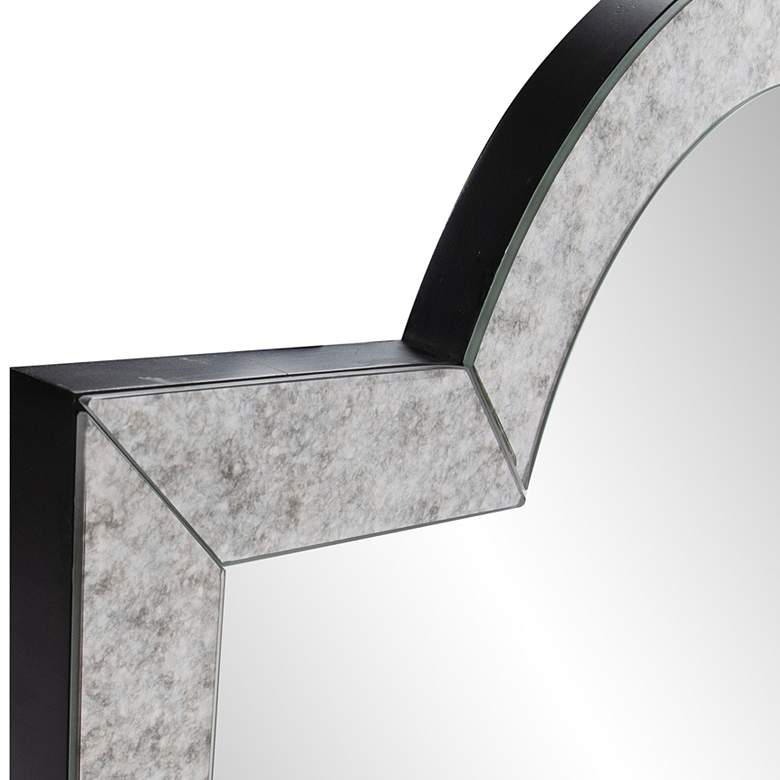 Image 3 Howard Elliott Domitia 44" High Smokey Gray Arch Top Wall Mirror more views