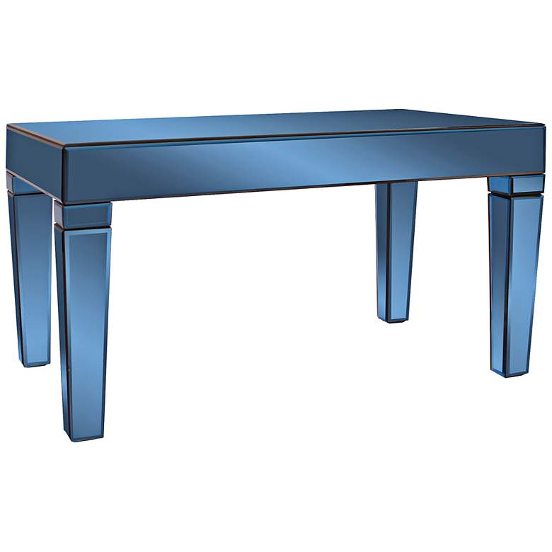 Image 1 Howard Elliott Dorset Cobalt Blue Mirrored Coffee Table