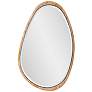 3_Howard Elliott Dragmar Wood 23" x 35" Oval Wall Mirror