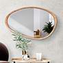 2_Howard Elliott Dragmar Wood 23" x 35" Oval Wall Mirror