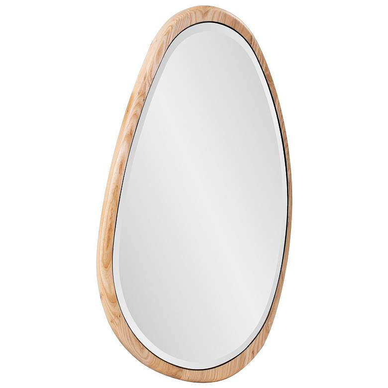 Image 6 Howard Elliott Dragmar Wood 23" x 35" Oval Wall Mirror more views