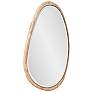 6_Howard Elliott Dragmar Wood 23" x 35" Oval Wall Mirror more views