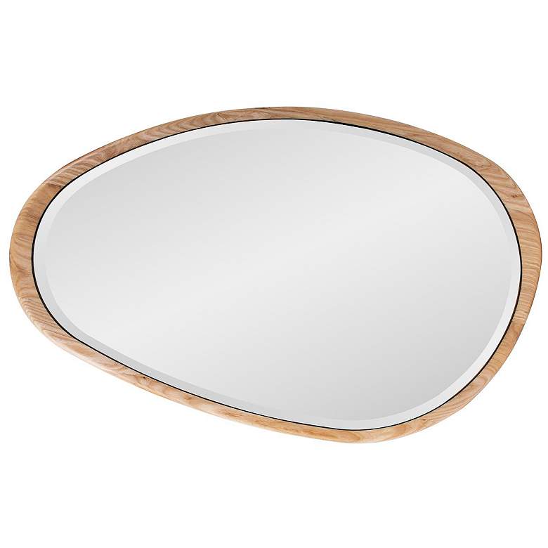 Image 7 Howard Elliott Dragmar Wood 23" x 35" Oval Wall Mirror more views