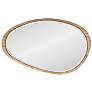 7_Howard Elliott Dragmar Wood 23" x 35" Oval Wall Mirror more views