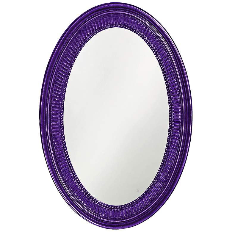 Howard Elliott Ethan 21 inch x31 inch Royal Purple Wall Mirror