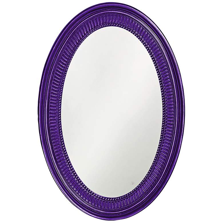 Image 1 Howard Elliott Ethan 21" x31" Royal Purple Wall Mirror