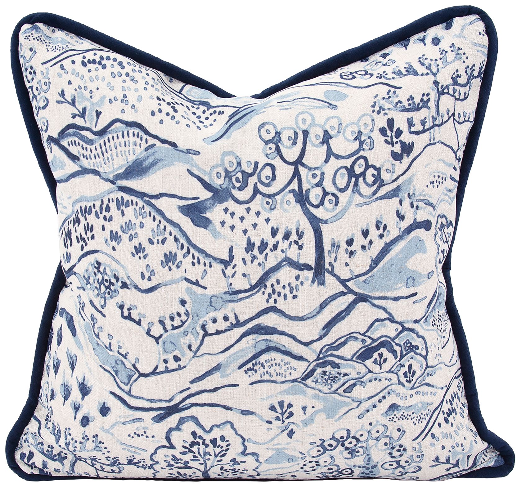 Image 2 Howard Elliott Fable Royal 20" Square Decorative Pillow