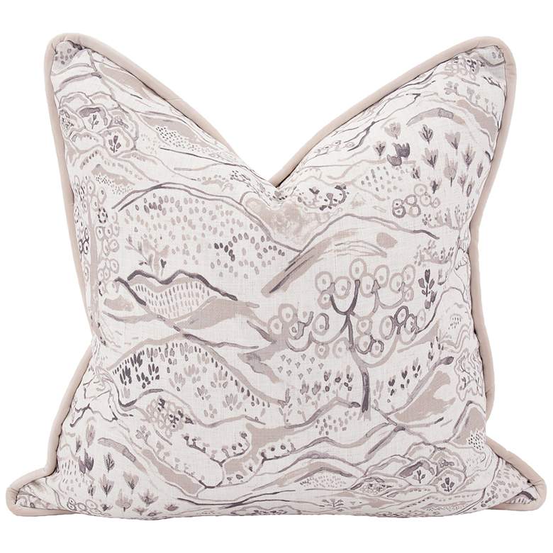Image 2 Howard Elliott Fable Sand 24" Square Decorative Pillow