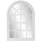 Howard Elliott Fenetre 41" High White Washed Arch Top Wall Mirror