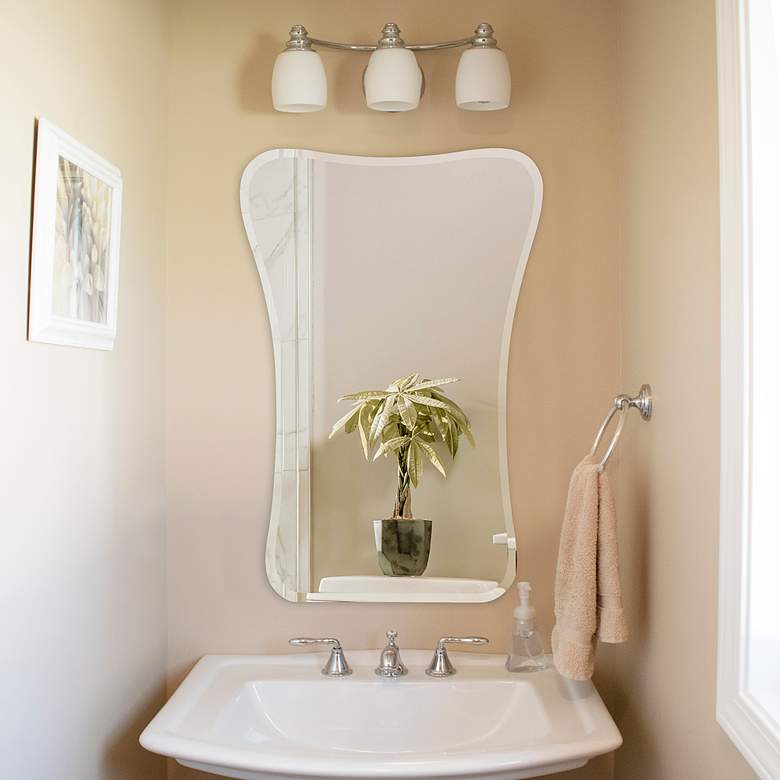Image 1 Howard Elliott Flared 24" x 35" Frameless Wall Mirror